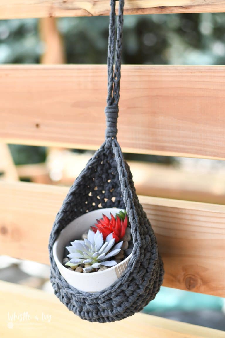 Make a Whimsical Crochet Hanging Basket that Doubles as a Charming Crochet Bird House – [Crochet Pattern]