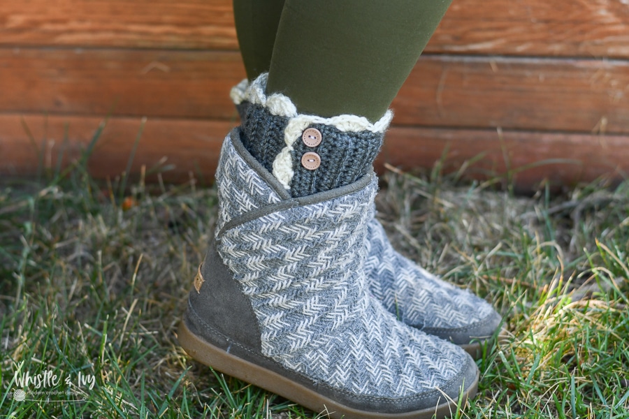Lacy Crochet Boot Cuffs