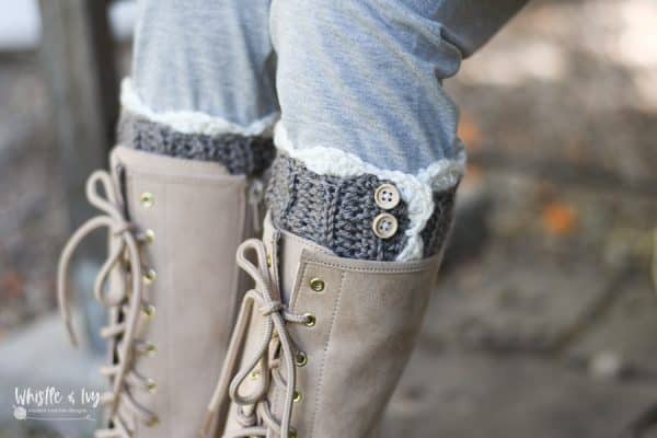 elegant lacy crochet boot cuffs easy and quick pattern 