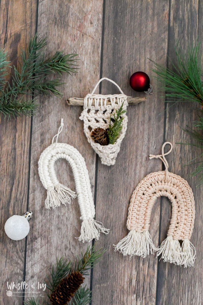 Make Pretty DIY Boho Crochet Ornaments with This Quick and Easy Crochet Pattern