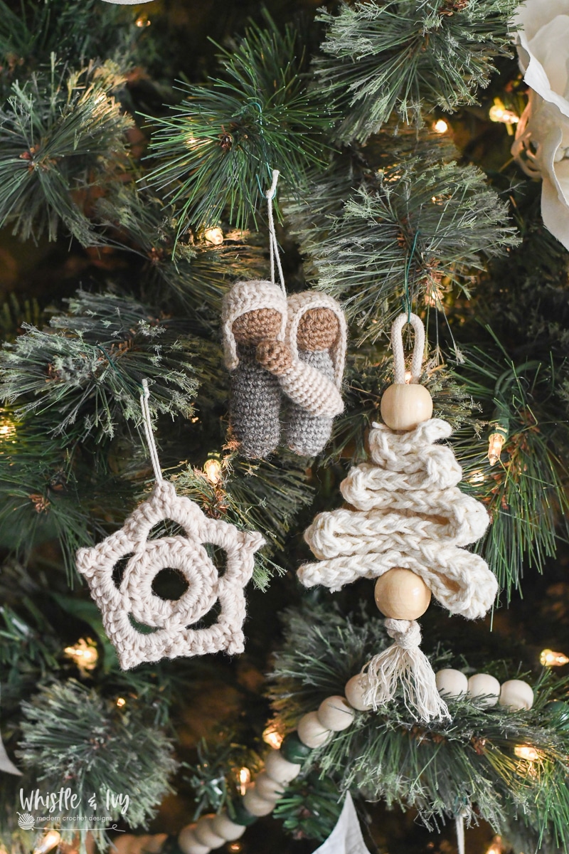 Quick and Easy Rustic Crochet Ornaments – Darling Crochet Pattern Set